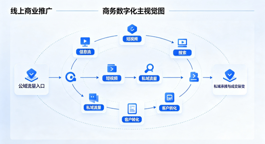 碾子山区线上商业推广怎么做？全域流量闭环搭建与低成本转化实战指南
